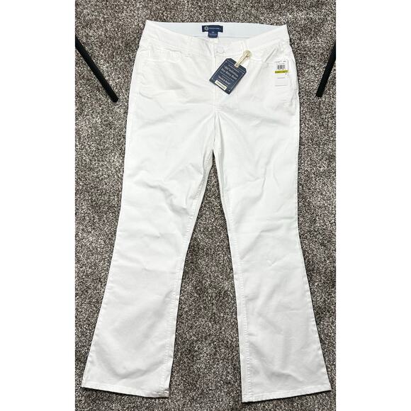 Democracy Denim - Democracy Ab Solution Itty Bitty Boot Cut Jeans Women's Size 14 White Denim NWT